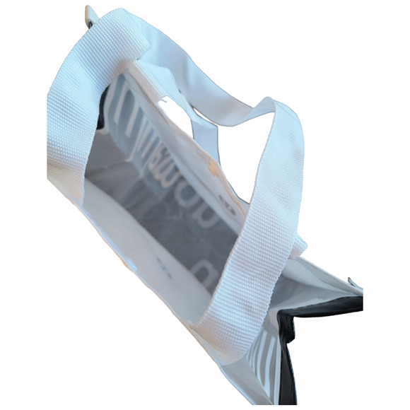 LULULEMON  Reusable Storage Bag  Medium Size Double Handle Snap close White Logo - Picture 3 of 13